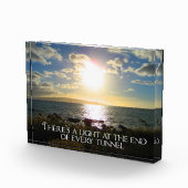 Bloc Photo Feu de devis motivationnel à la fin du tunnel (Droite)