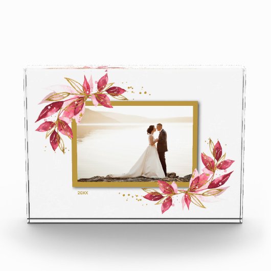 Bloc Photo Feuillage à l'aquarelle (Devant)