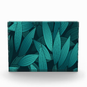 Bloc Photo Feuilles tropicaux rayonnants
