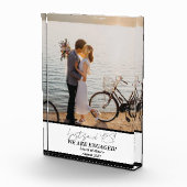 Bloc photo Fiançailles moderne tendance Couple (Droite)