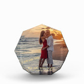 Bloc Photo Fiançailles or tendance Faire-part Couple (Devant)