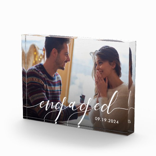 Bloc Photo Fiançailles photo moderne Keepsaké (Droite)