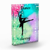 Bloc Photo Filles Danse Aquarelle avec Coeurs flottants (Gauche)