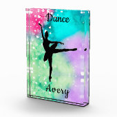 Bloc Photo Filles Danse Aquarelle avec Coeurs flottants (Droite)