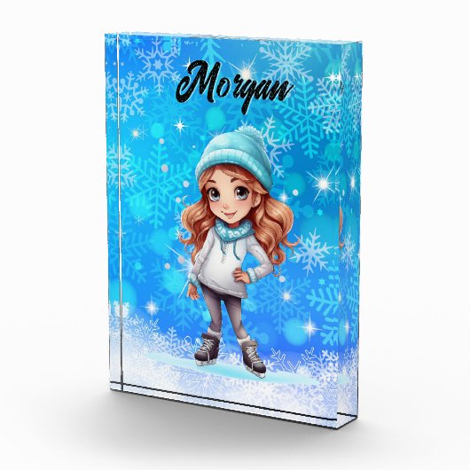 Bloc Photo Filles Hiver Patinage sur glace Figure Patinage Fl (Droite)