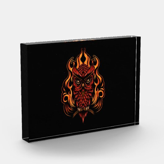 Bloc Photo Fire owl (Gauche)