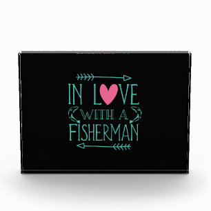 Bloc Photo Fisher En Amour Avec Un Pêcheur