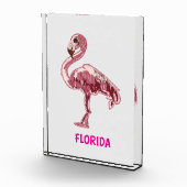 Bloc Photo Flamingo gemalter pinker Flamingo  (Droite)