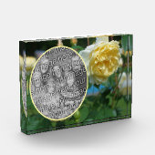 Bloc Photo Fleur de rose jaune Créez votre propre (Gauche)