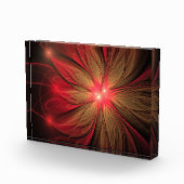 Bloc Photo Fleur fractale de fansy rouge (Droite)