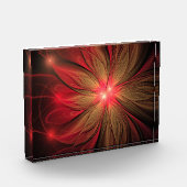 Bloc Photo Fleur fractale de fansy rouge (Gauche)