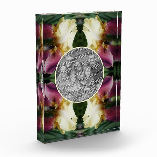 Bloc Photo Fleur Iris Jaune Créez Votre Propre (Gauche)