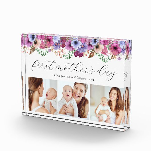 Bloc Photo Fleur Première Fête des Mères Trois (Droite)