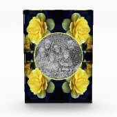 Bloc Photo Fleur Rose Jaune En Fleur Ajoutez Votre (Devant)