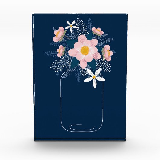 Bloc Photo Fleurs Dans Le Vase (Devant)