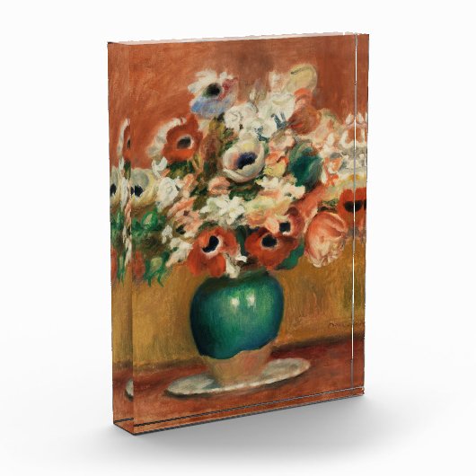 Bloc Photo Fleurs de Renoir Impressionist Art Peinture (Gauche)