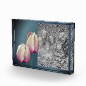 Bloc Photo Fleurs de tulipes roses Ajoutez-en votre propre (Droite)