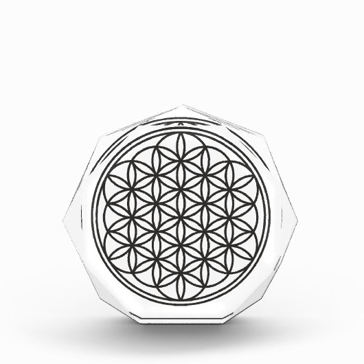 Bloc Photo FLEURS DE VIE - Symbole de géométrie sacrée plan 1 (Devant)