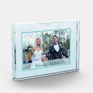 Bloc Photo Fleurs dépoli hiver Photo personnalisée