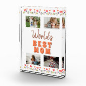 Bloc Photo Fleurs florales de la meilleure maman du monde (Droite)