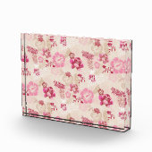 Bloc Photo Fleurs modernes roses mignonnes motif Haut basket (Droite)