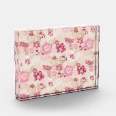 Bloc Photo Fleurs modernes roses mignonnes motif Haut basket (Gauche)