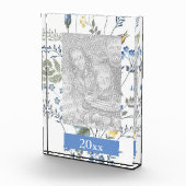 Bloc Photo Fleurs sauvages bleues et jaunes (Droite)