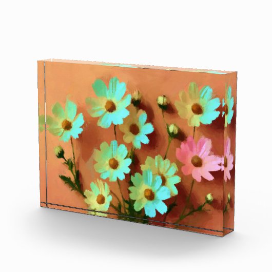 Bloc Photo Fleurs Zinnia Elegans (Droite)