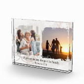 Bloc Photo Floral Abstract with Quote & Bible Verse Photo  (Droite)