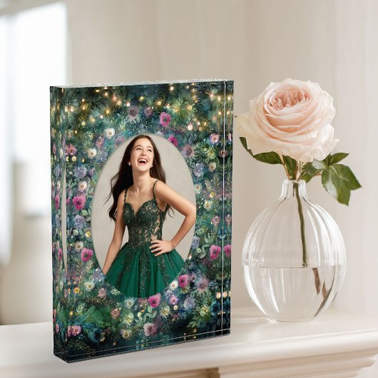 Bloc Photo Forêt Enchantée Rose Végétation Bois Fée