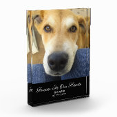 Bloc Photo Forever In Our Heart Chien Memorial Nom de l'anima (Gauche)