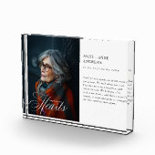 Bloc Photo "Forever in our Hearts" Memorial, Name, Photo (Droite)