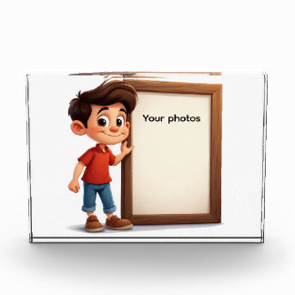 Bloc Photo Fotoframe Design mit Jungen - Heb deinen Moment ho