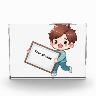 Bloc Photo Fotoframe Design mit Jungen - Heb deinen Moment ho