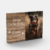 Bloc Photo Frame Modifiable En Mémoire Amoureuse De (Gauche)