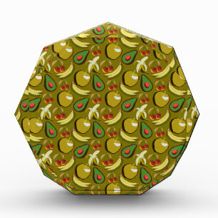 Bloc Photo Fruits tropicaux sans soudure motif jaune