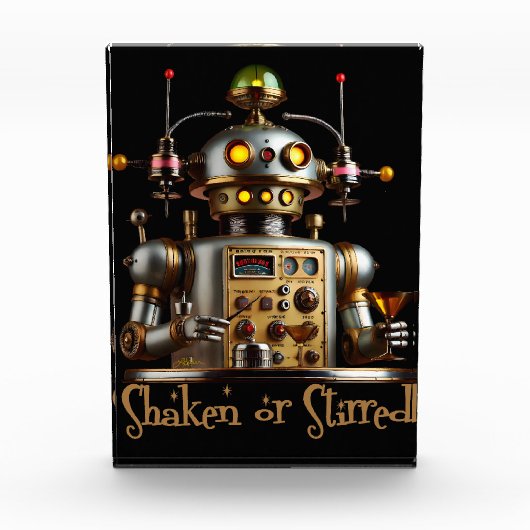 Bloc Photo Futuristic Robot Bartender "Shaken or Stirred" (Devant)