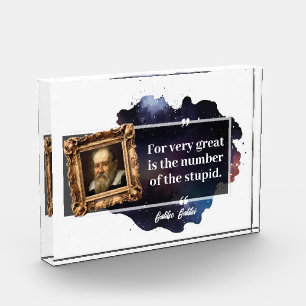 Bloc Photo Galileo Galilei Grand nombre de la stupide