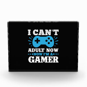 Bloc Photo Gamer Cadeau Maintenant Je Suis Un Gamer