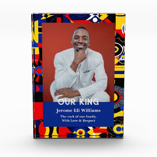 Bloc Photo Geometric Abstract Christmas Gifts for Black Men (Devant)