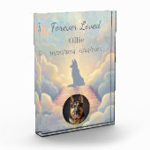 Bloc Photo German Shepherd Rainbow Bridge Acrylic Photo Block (Gauche)