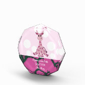 Bloc Photo Giraffe Baby Girls Birthdate (Droite)
