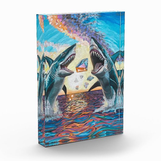 Bloc Photo Glamour Chomp-Shark Dressage pour les gemmes brill (Gauche)