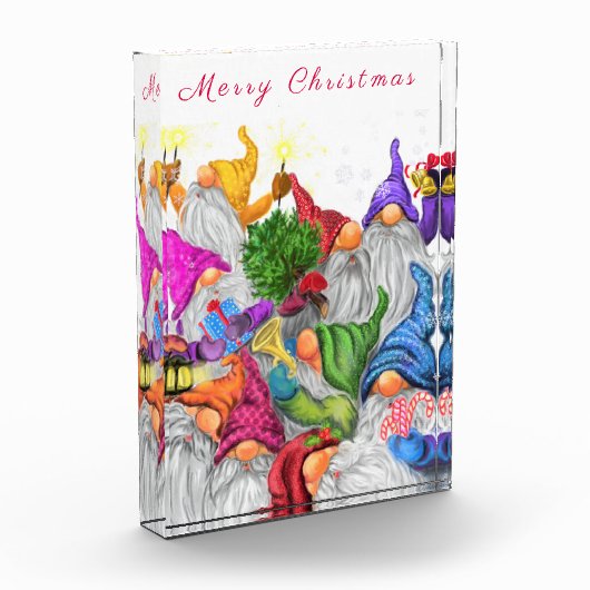 Bloc photo Gnome de Noël (Gauche)