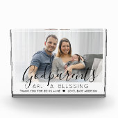 Bloc Photo Godparents Merci Baptême ou le baptême moderne (Devant)