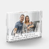 Bloc Photo Godparents Merci Baptême ou le baptême moderne (Gauche)