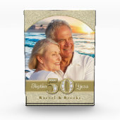 Bloc Photo Gold 50th Wedding Anniversary (Devant)