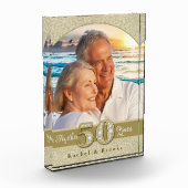 Bloc Photo Gold 50th Wedding Anniversary (Gauche)