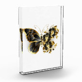Bloc Photo Gold flower Butterfly with Black Orchid (Gauche)