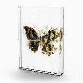 Bloc Photo Gold flower Butterfly with Black Orchid (Droite)